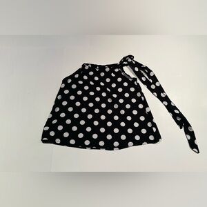 Black and White Polka Dot Kids Top